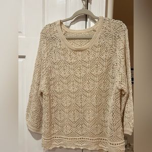 2024 Trent Color 🎨 Open Stitch Sweater. NWOT